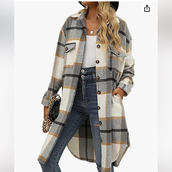 Long Flannel Shirt/Jacket XL - Picture 12 of 12